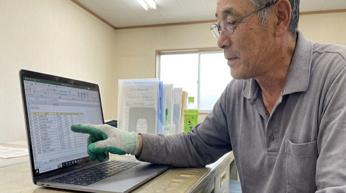 JA事務局でのリアルタイム記録確認