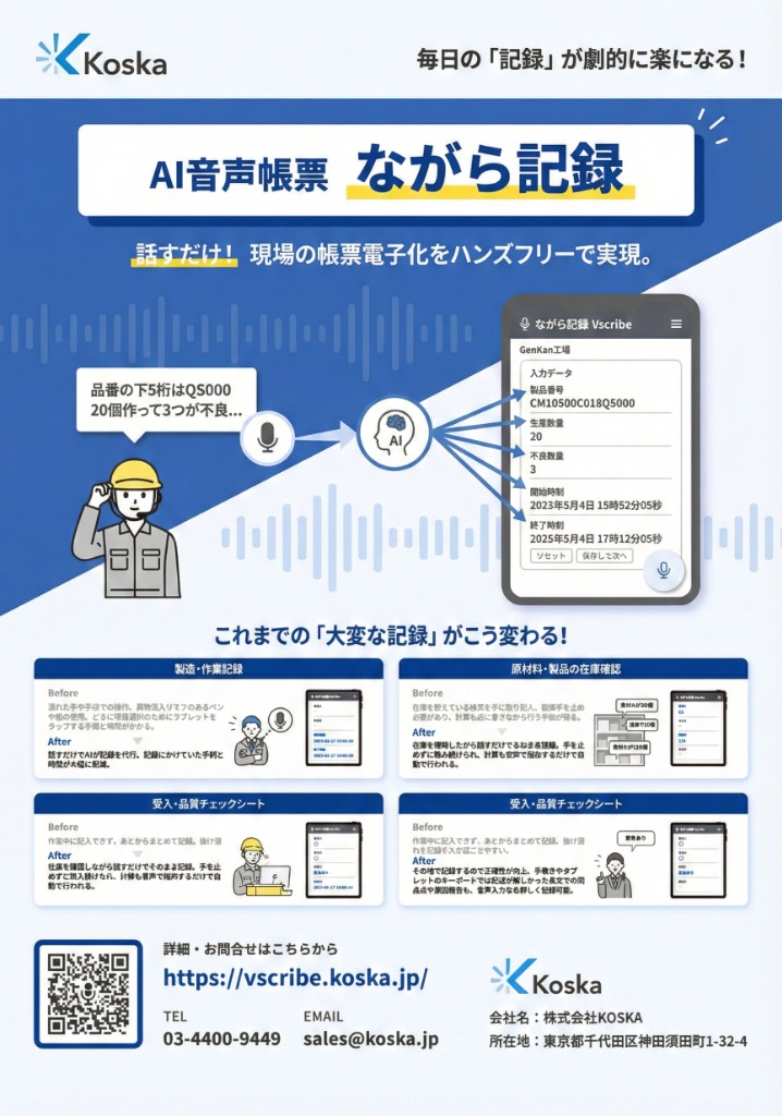 ながら記録 お問い合わせ